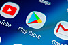 Google Play store icon on a smartphone