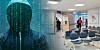 Cybercrime type superimposed over a hospital waiting room