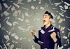 Money explosion photo via Shutterstock