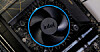 Intel logo on a motherboard fan