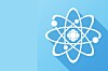 Atom with nucleus and electrons