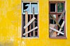 boarded-up windows