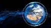 Illustration of satellites going around Earth