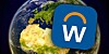 The Workday logo over Europe and Africa