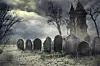 Spooky graveyard