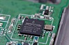 Broadcom logo on a chip