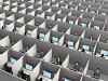 Endless rows of cubicles