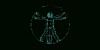 ASCII Vitruvian man