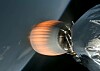 Falcon 9 second stage firing above the Earth
