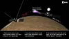 ESA spacecraft in orbit around Mars using radio occultation to study the atmosphere