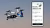 Uber's visualization of its app and a Joby flying taxi