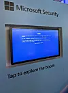 Apparent Blue Screen Of Death on Microsoft Security stand