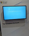 Apparent Blue Screen Of Death on Microsoft Security stand