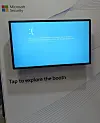 Apparent Blue Screen Of Death on Microsoft Security stand