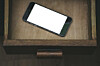 samsung phone in drawer