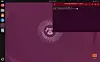 Ubuntu's Resolute GNOME – note that sudo turns the Ptyxis terminal window's top bar red, and now it shows asterisks