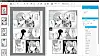 The AI analyzes the 'speech bubble shapes' and 'character data as symbols' from the manuscript on the left, then proposes font styles and character sizes within the bubbles of the manuscript on the right. ⓒMiyuki Tonogaya/SQUARE ENIX