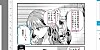 The AI analyzes the 'speech bubble shapes' and 'character data as symbols' from the manuscript on the left, then proposes font styles and character sizes within the bubbles of the manuscript on the right. ⓒMiyuki Tonogaya/SQUARE ENIX