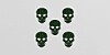 cluster of binary skulls