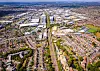 Drone image of Slough Trading Estate, one of Europe's largest industrial business parks, with warehouses, factories, and nearby residential zones—perfect for industry, logistics, and economy topics. pic: Alexey Fedorenko / Shutterstock