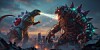 Cyber-Kaiju battle