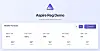 An Aspire app running in development, coded in TypeScript