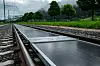 Pin năng lượng mặt trời lắp giữa đường ray