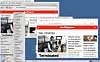 The bundled WebPositive and Firefox 155, both showing The Reg, and the Deskbar in the classic taskbar and start layout