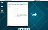 Debian's default Xfce layout, with a Windows-like panel at the top, and a vaguely cosmetically macOS Dock-like panel centered at the bottom