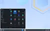 openEuler's GNOME 49 default desktop, with Dash to Panel preinstalled. As the open Arc Menu shows, not everything is localized correctly.