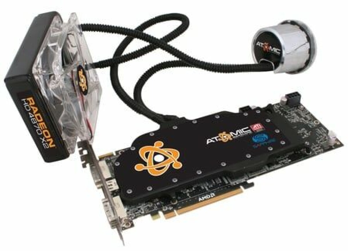 Sapphire HD4870 X2 Atomic water-cooled graphics card