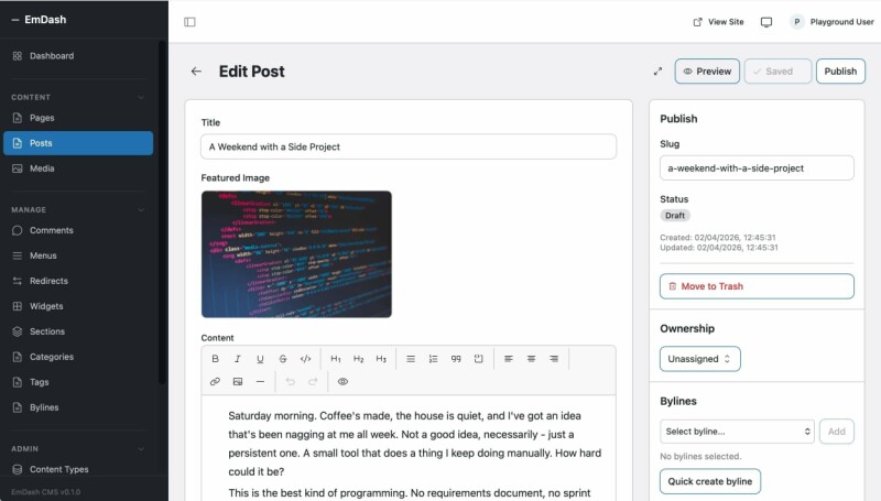 Cloudflare EmDash: AI-Driven TypeScript CMS Architecture Preview