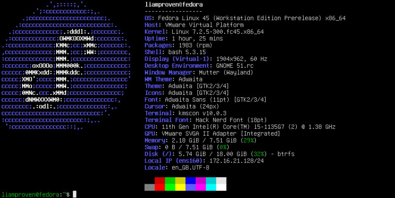 Fedora 45 beta drags the Linux console into the 21st century